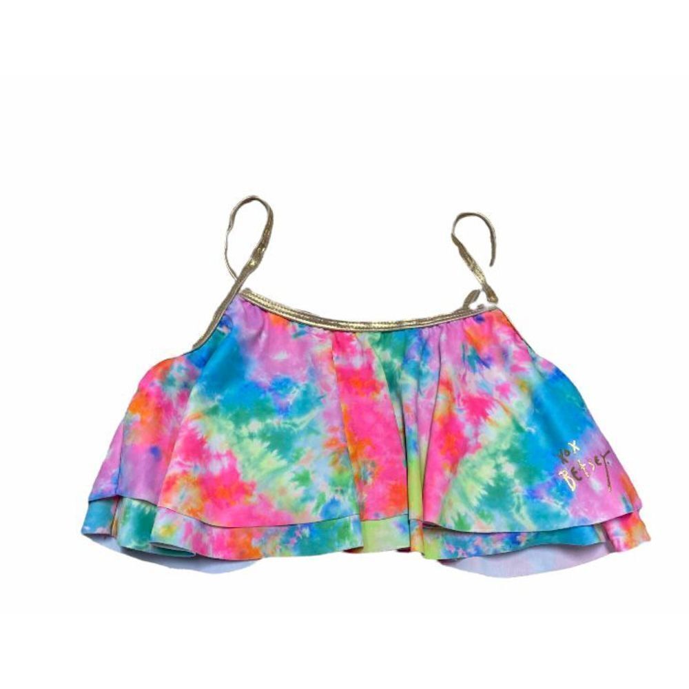 Betsey Johnson Tie Dye Bikini Swimsuit Top Size XL